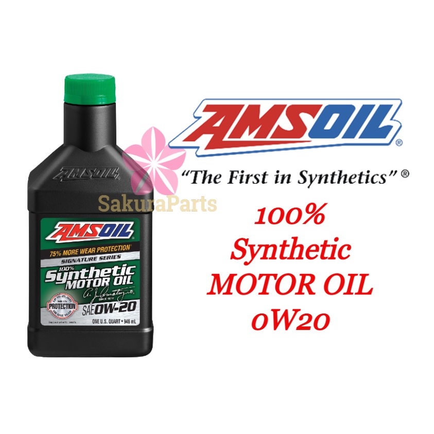 AMSOIL Signature Series 0W20 Fully Synthetic Engine Oil 946ml (MADE IN ...