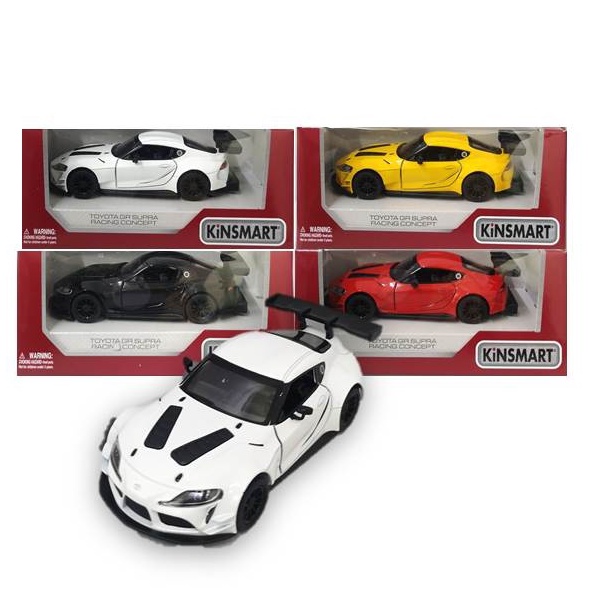 Toyota Supra 2019 Racing - Modèle Réduit Kinsmart Die Cast - Échelle Cm 12 (1:43~)