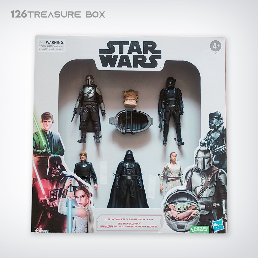 Hasbro Star Wars: The Black Series The Mandalorian and Grogu Deluxe 6-in Action Figure