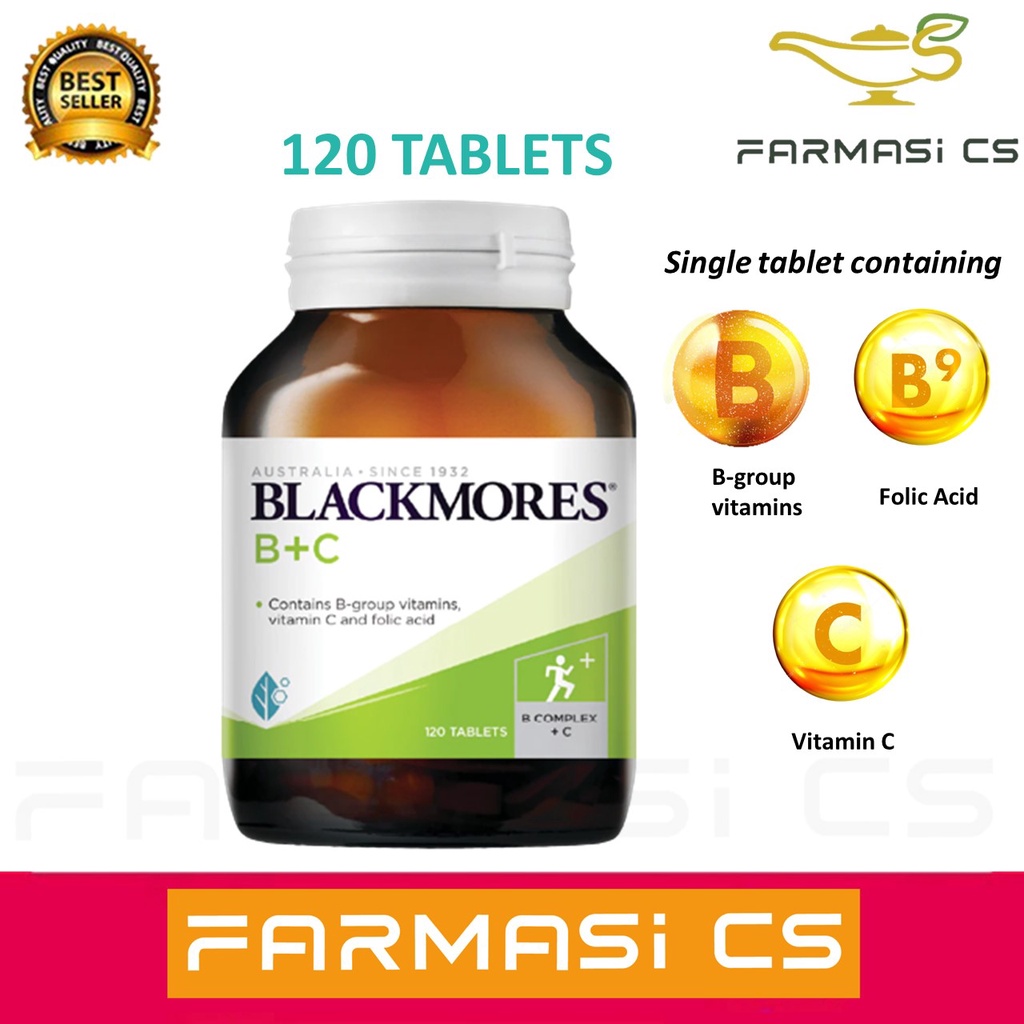 PROMO Blackmores Vitamin B + C 120 tablets EXP04/2025 [ Vitamin B+C
