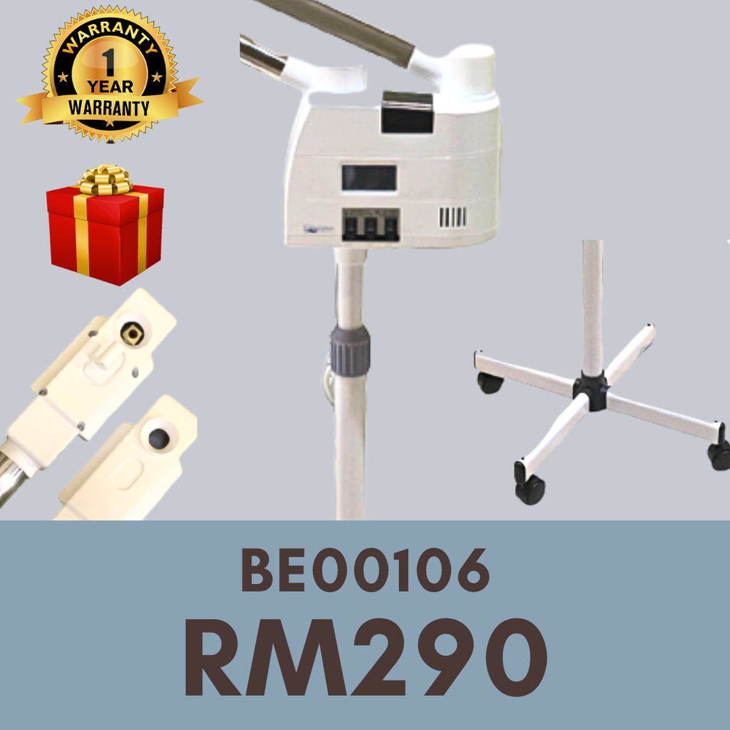 Ready Stock DCS Hot & Cold Double Tube Facial Steamer Saloon Spa