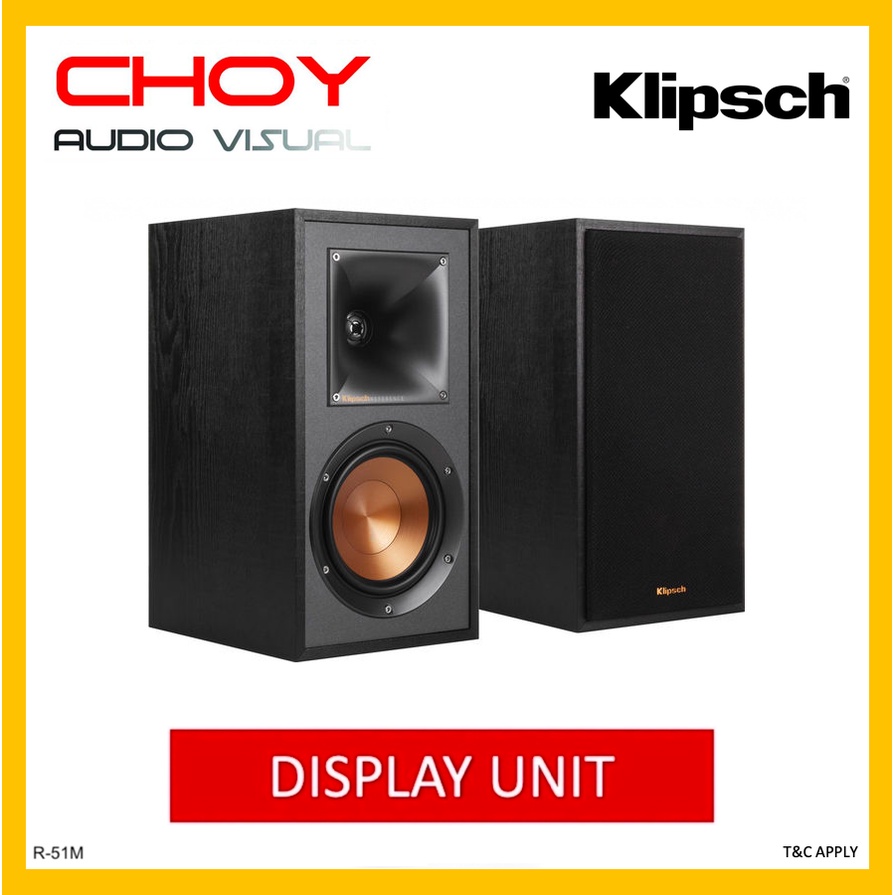 Klipsch R51M Bookshelf Speaker Pair (Display Unit) Shopee Malaysia