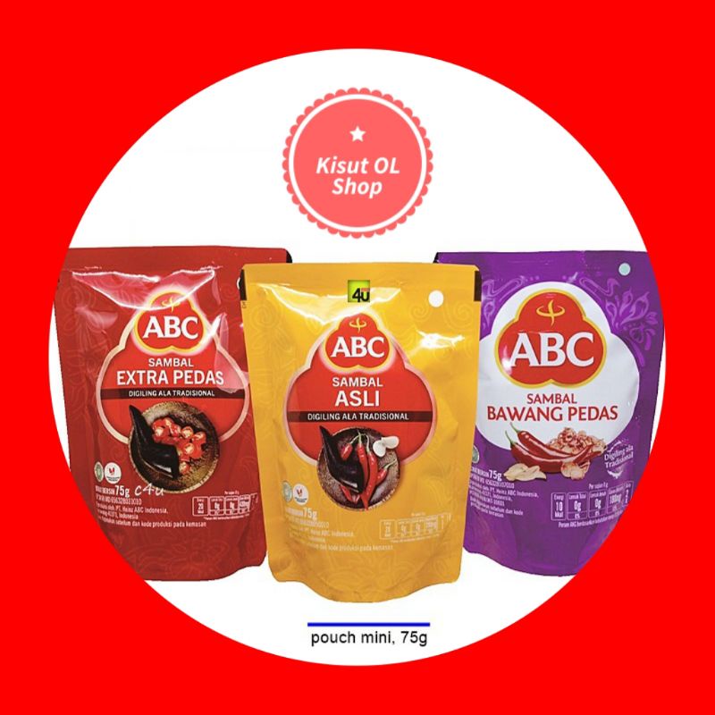 Abc Sambal Asli Extra Pedas G Saus Sos Cili Asli Indonesia Sachet