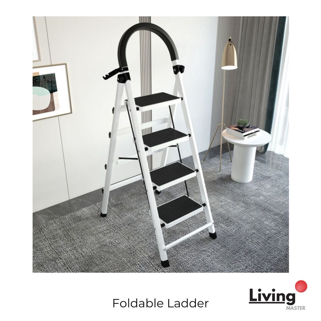 Foldable Ladder Stainless Steel Folding Stairs Ladder Multifunctional