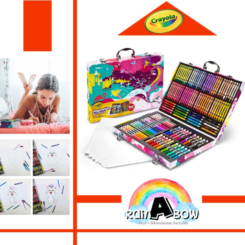 Crayola Inspiration Art Case, Pink, Art Supplies, Gift For Kids