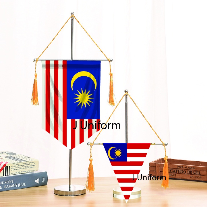 (READY STOCK) METAL TABLE FLAG STAND CRYSTAL FLAG STAND COMPANY FLAG