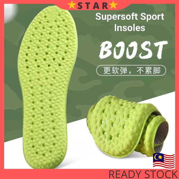 Shock Absorbing Insoles for Men and Women Tapak Kasut Unisex | Shopee ...