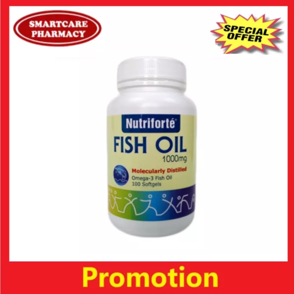 Nutriforte Fish Oil 1000mgx100's | Shopee Malaysia