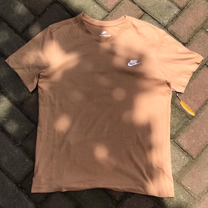 tan nike air shirt