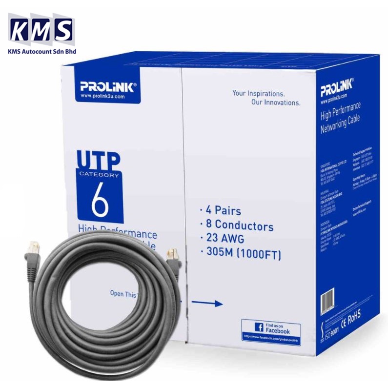PROLINK 305M CAT6 UTP LAN Cable ( Box ) | Shopee Malaysia