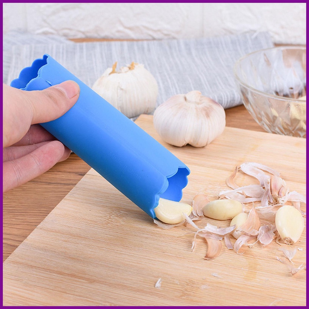 Garlic Peeler Tube Garlic Skin Remover Silicone Easy Quick to Peel Garlic Cloves Roller Portable