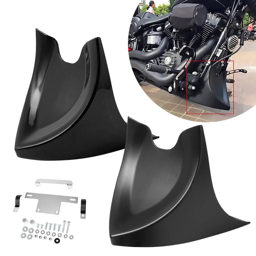 Motorcycle Matte Black Chin Lower Front Spoiler Air Dam Fairing For ...