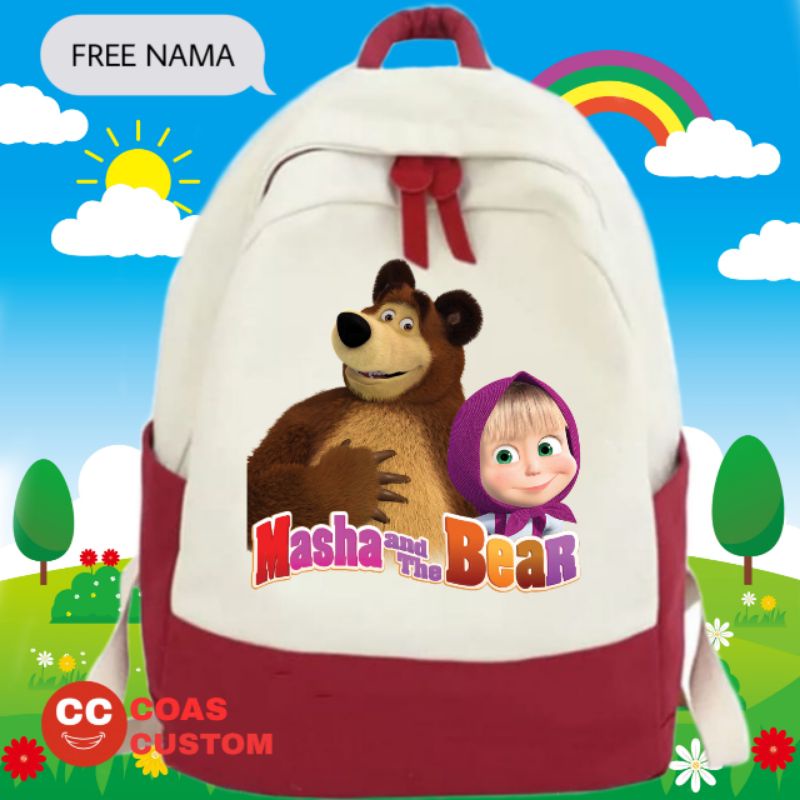 Masha and the bear school bag deals