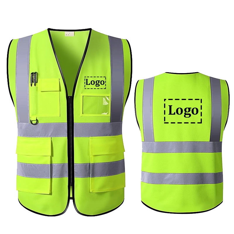 Logo or Text Custom Safety Vest Big Size 5XL Construction Safety Vest