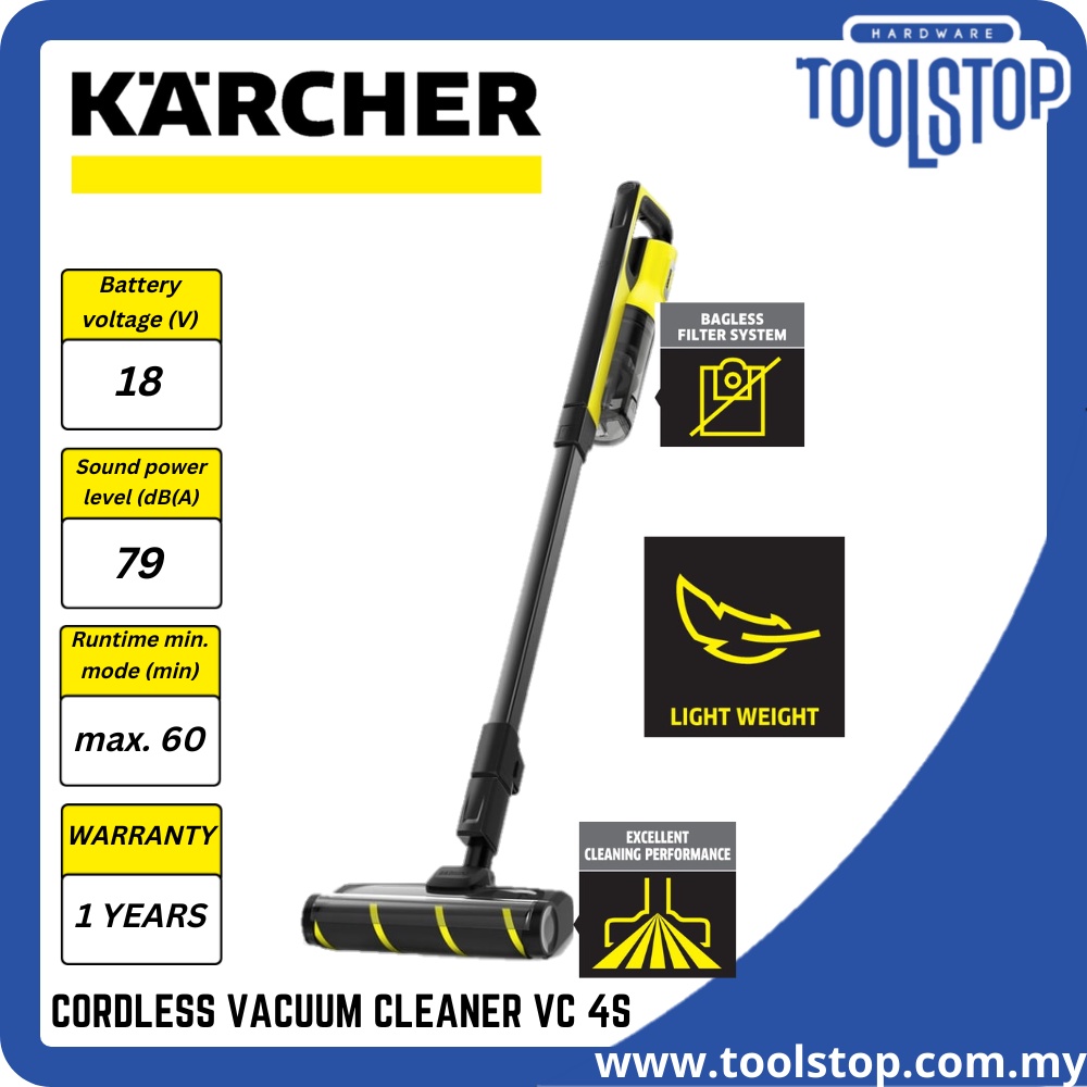 KARCHER CORDLESS VACUUM CLEANER VC 4S 1.198281.0 Shopee Malaysia