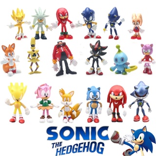 6pcs/set Super Sound Sonic Movie Game Dolls Shadow Hedgehog Pvc Figure  Model Toy Kids Birthday Gift - Action Figures - AliExpress