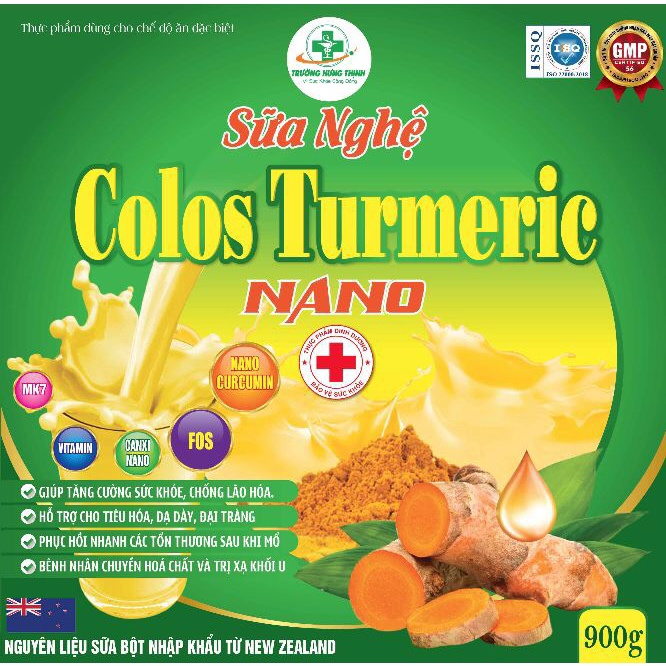 OXY [Box 900g] Colos Turmeric Nano Milk Good For Stomach, Colon, Skin