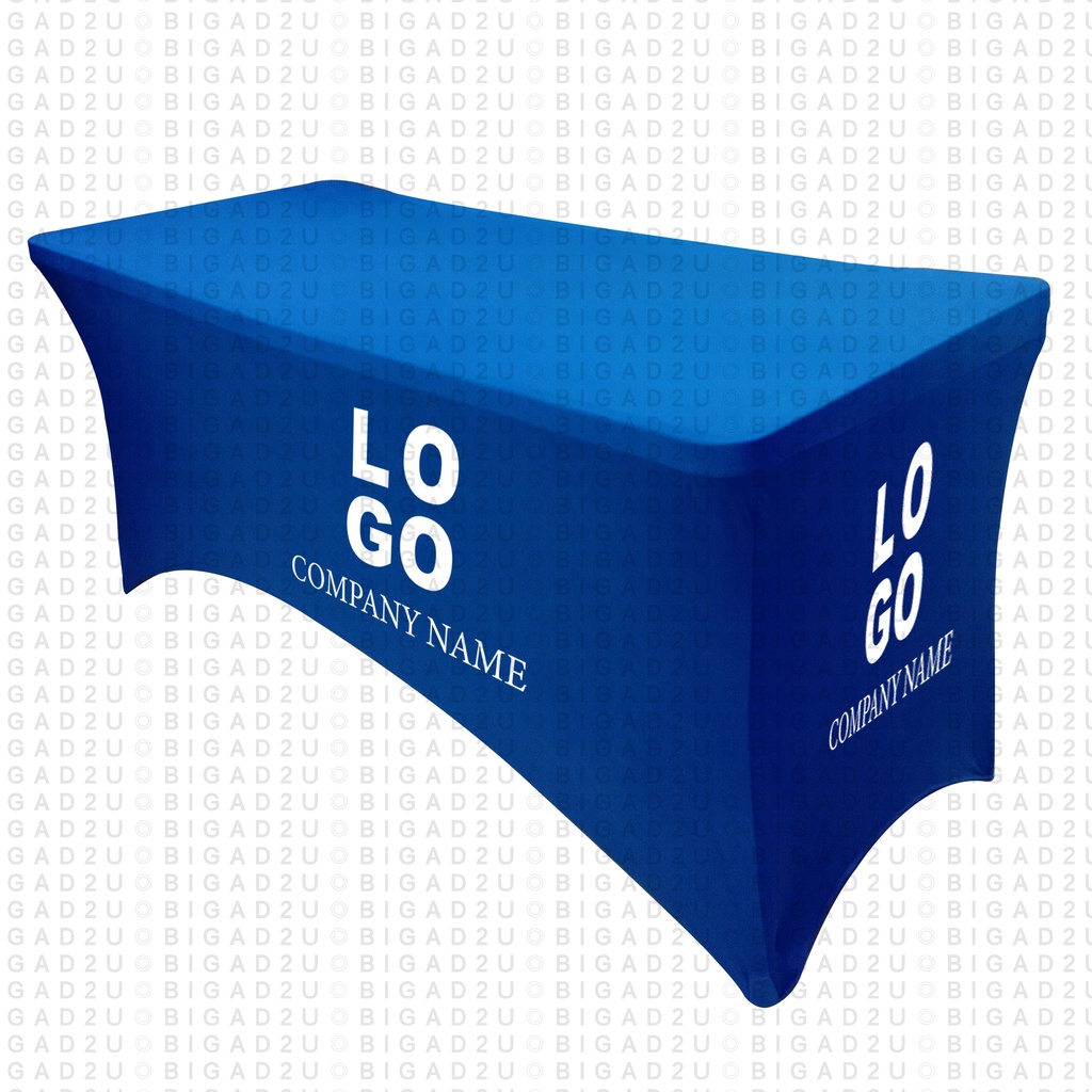 5 feet Table Cloth for Event Folding Table Meja Lipat With Custom Logo