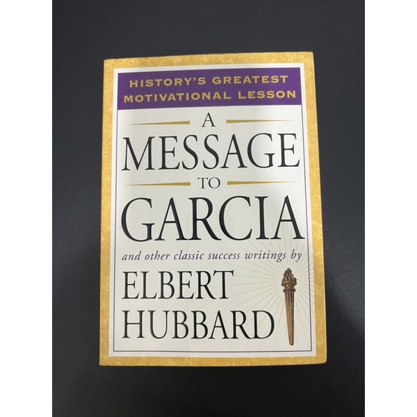 A message to Garcia - Elbert Hubbard (Motivational) | Shopee Malaysia