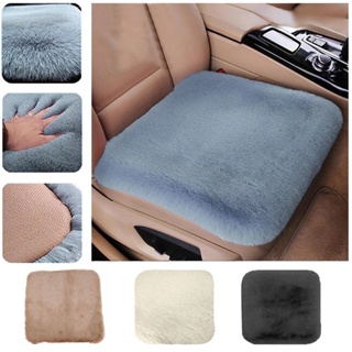 1pc Universal Non-slip Square Linen Car Seat Cushion With Backless