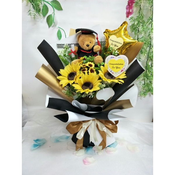 Graduation flower bouquet Shopee Malaysia