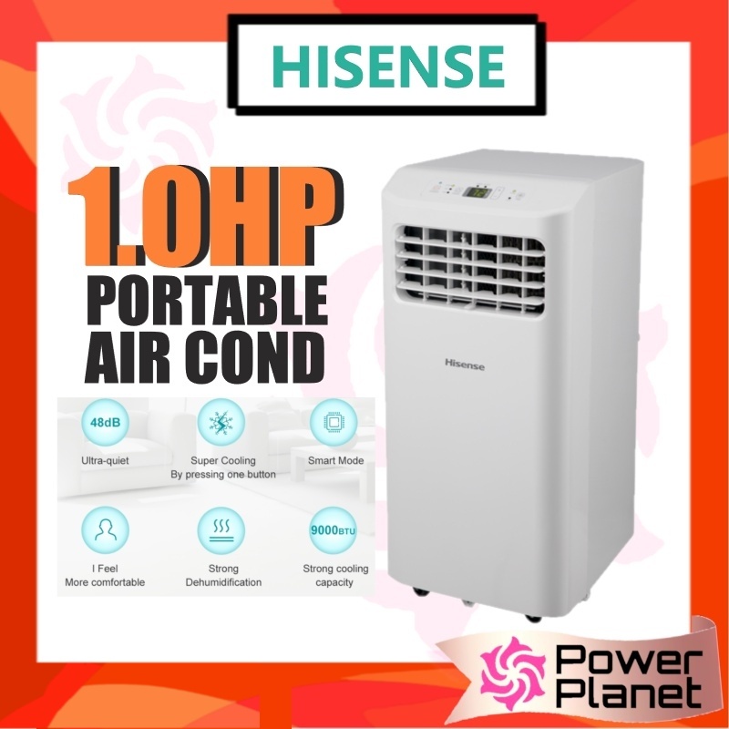 Hisense 1.0hp Portable Air Conditioner AP09KVG Air Cond Smart Code (R32