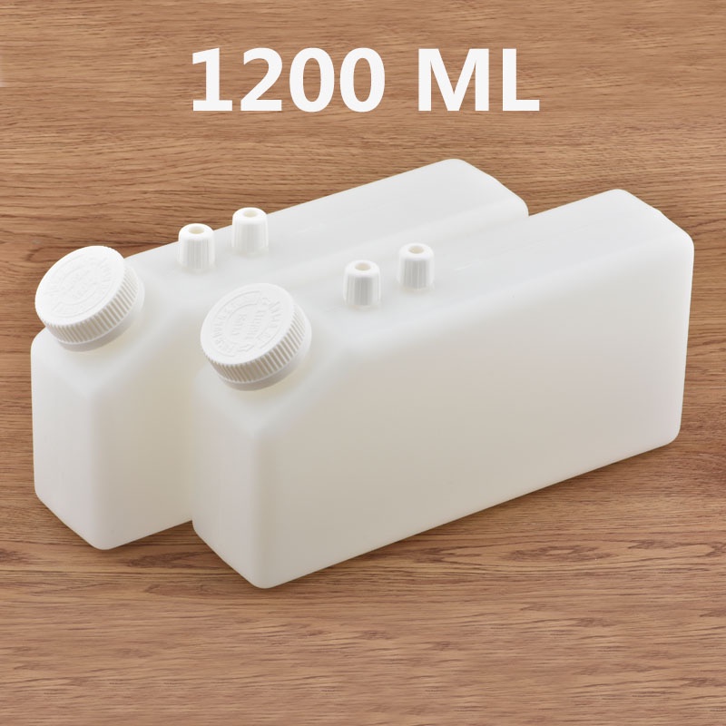 4PCS Corrosion resistant White Eco solven ink box ink tank 1200ml for ...