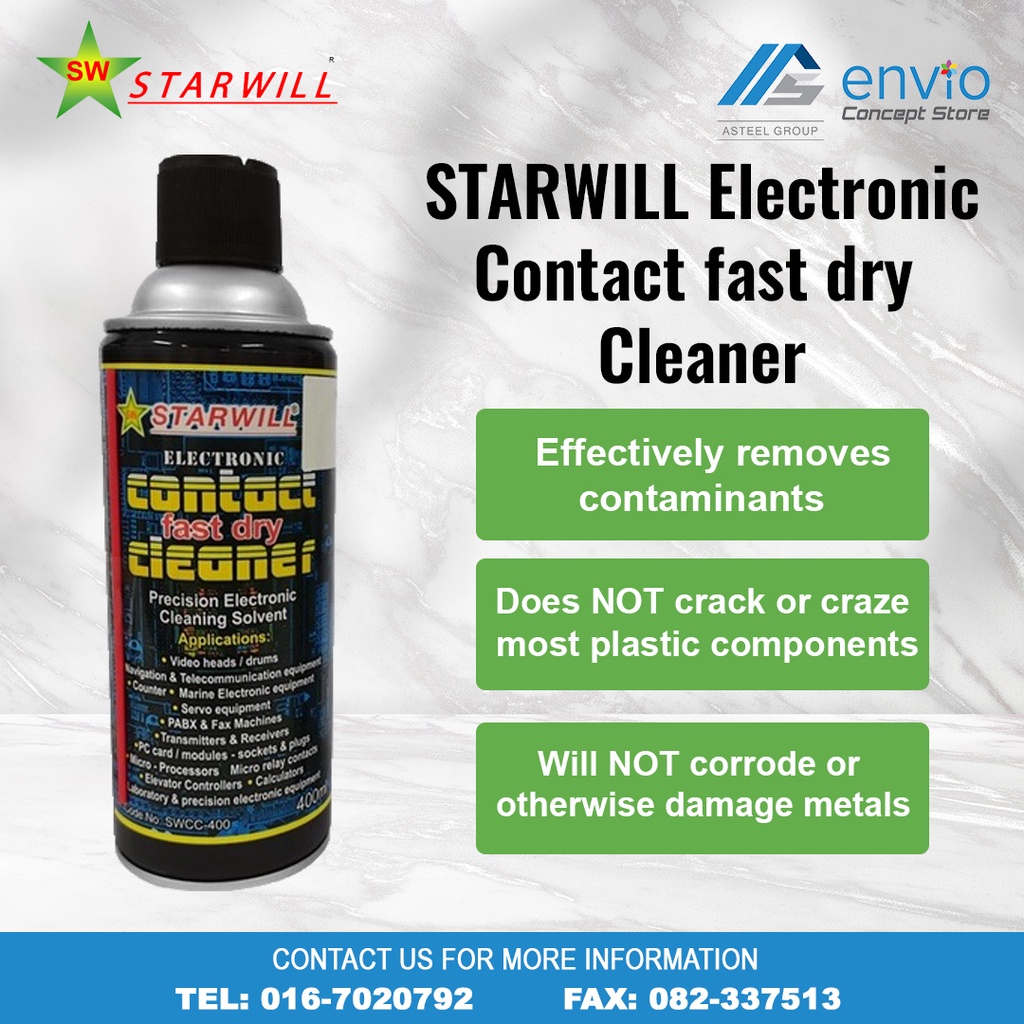 STARWILL Electronic Contact fast dry Cleaner Shopee Malaysia