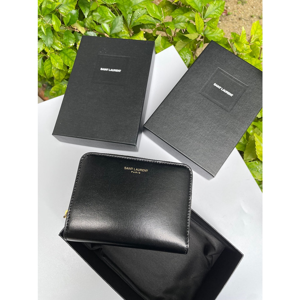 Authentic YSL Cassander Compact Wallet | Shopee Malaysia