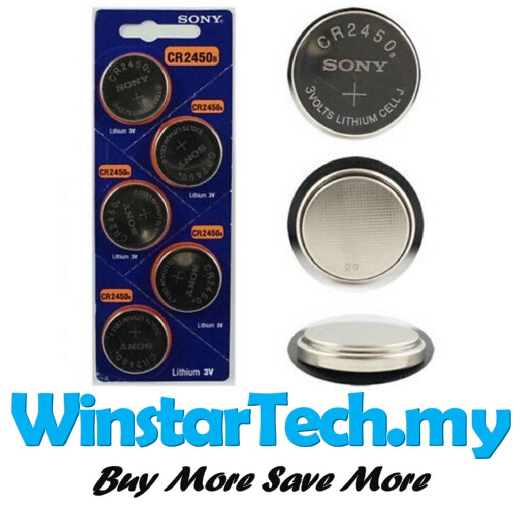 (SONY) CR2430 / CR2450 Genuine 3V Lithium Battery Shopee Malaysia