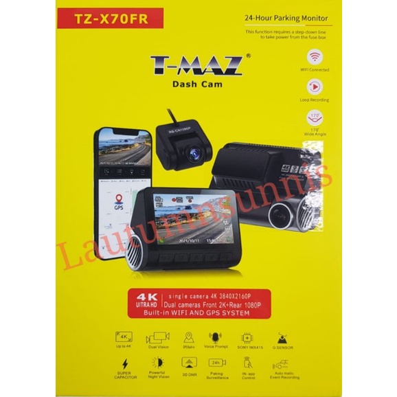 TZ-X70FR 4K DASHCAM REAR CAM DUAL VISION T-MAZ | Shopee Malaysia