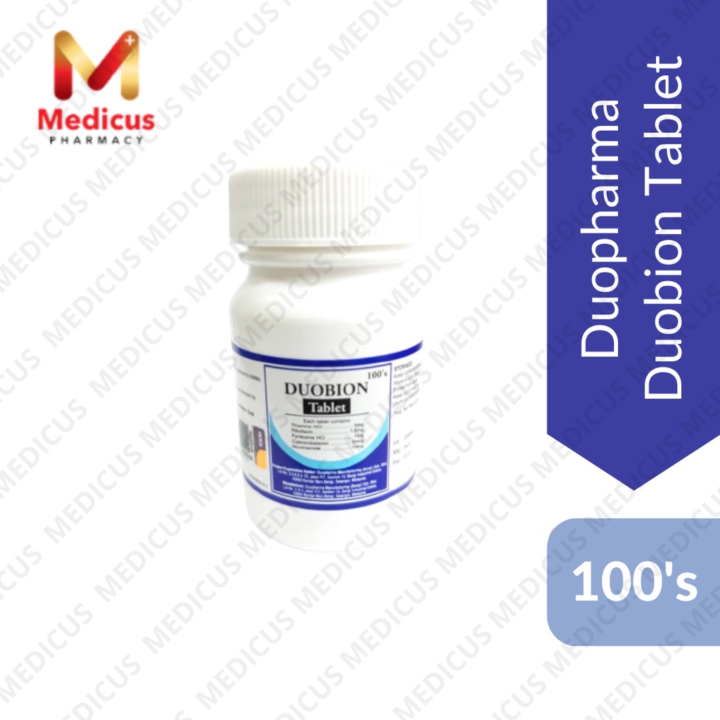 Duopharma Duobion Vitamin B Comples 100's (Exp: 06/2024) | Shopee Malaysia