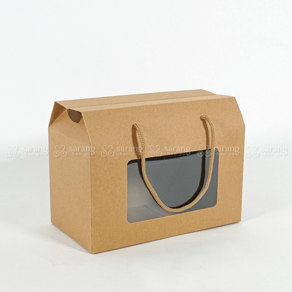 Diy Rectangle Doorgift Box Craft Box With Window Kotak Empat Segi Murah ...