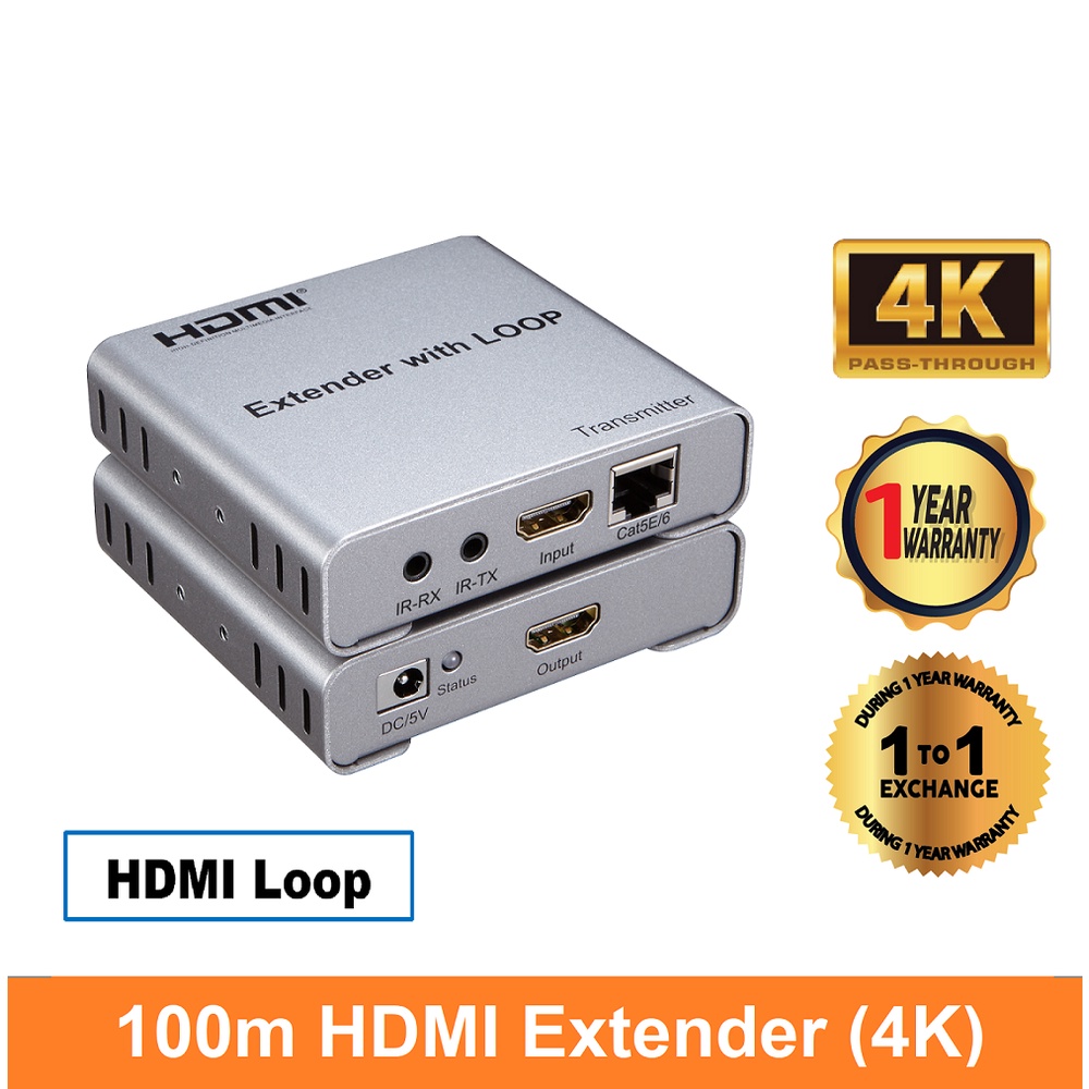 HDMI Extender 4K over cat5e/6 Network UTP Shopee Malaysia