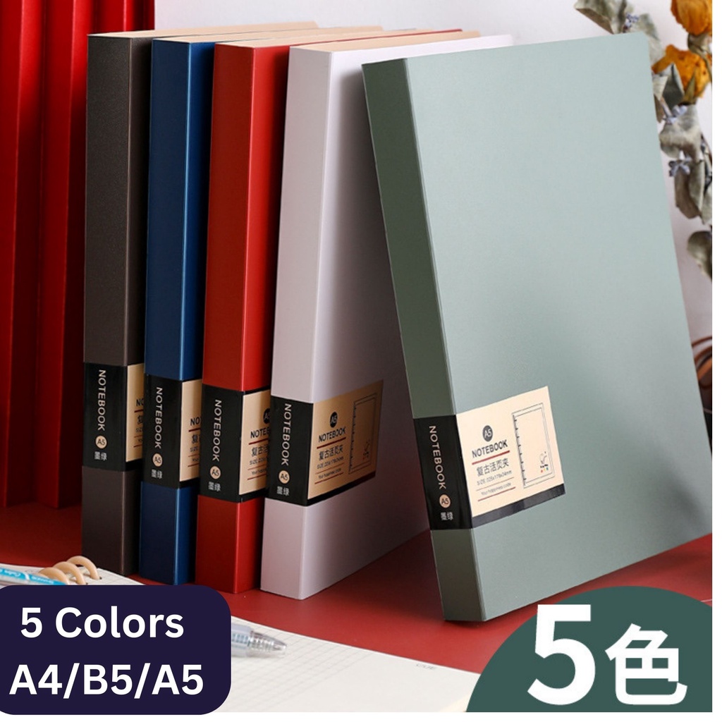 Loose Leaf Notebook A4/B5/A5 Replaceable refill planner Bullet journal