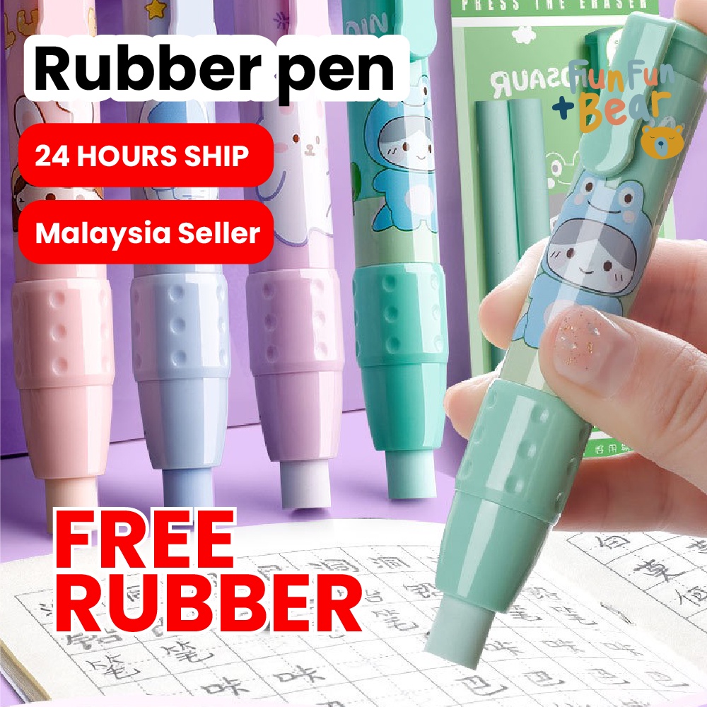 Pencil Eraser Pen Type Eraser Automatic Pencil Rubber Writing School