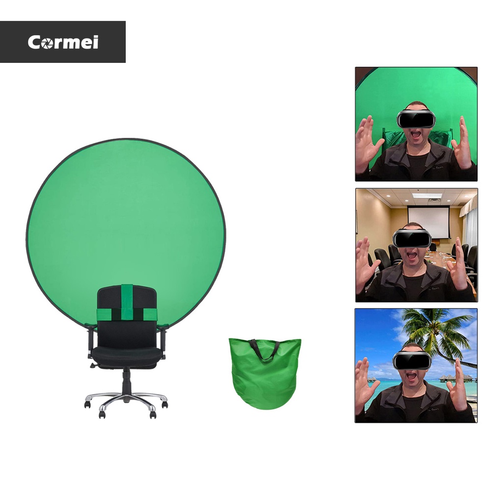 Cormei Green Screen Backdrops for Chair 150cm / 60inch Photography ...