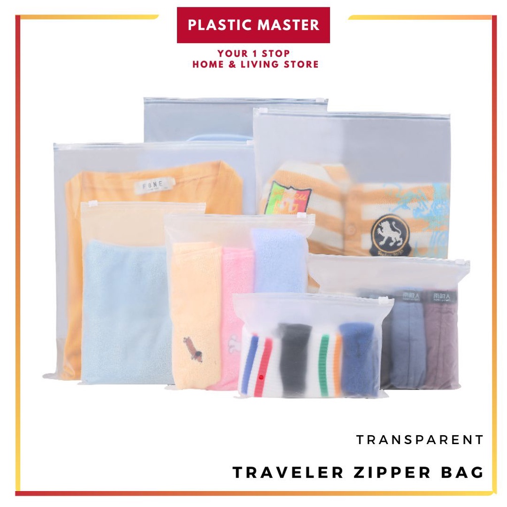 Plastic Zip Lock Bag Traveler Zipper Bag Packaging Bag Travel Organizer ...
