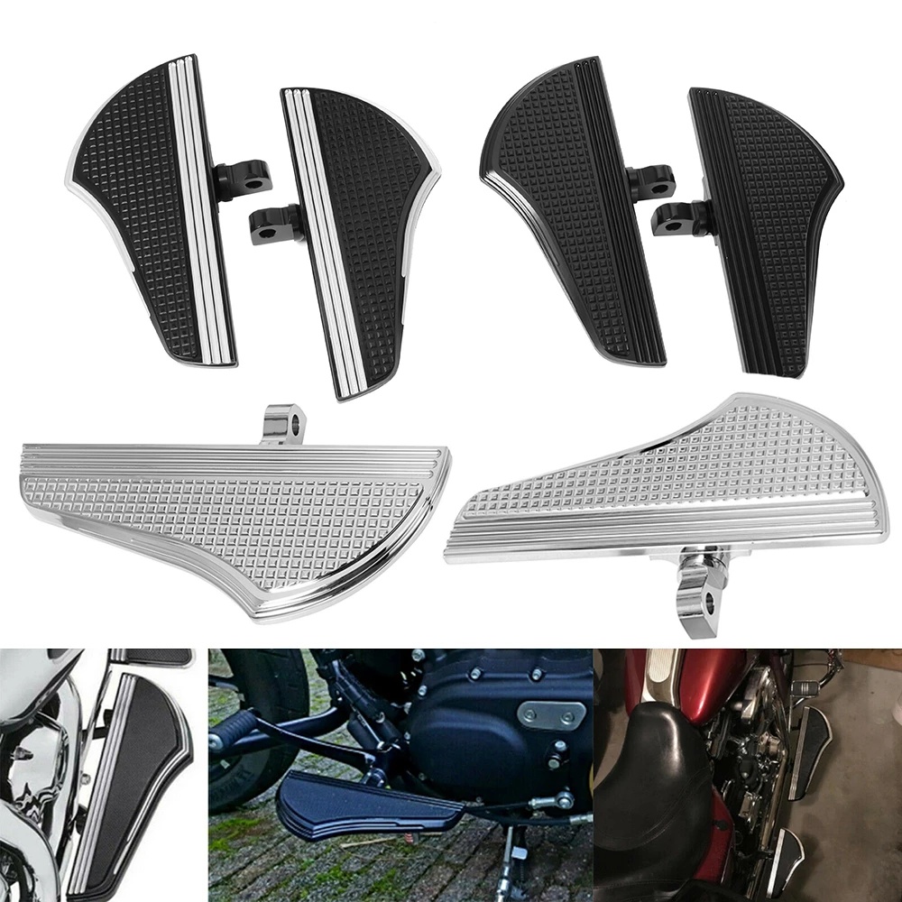 1 Pair Motorcycle Rear Passenger Defiance Floorboards Male Mount Foot ...