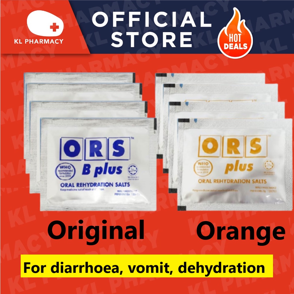 [NEW STOCK]ORS Plus Oral Rehydration Salt (Orange / ORIGINAL) 1s ...