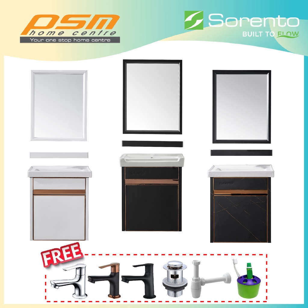 SORENTO Stainless Steel 304 Basin Black White Water Proof