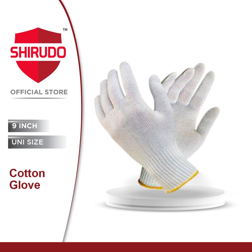 Shirudo Cotton Gloves (12pairs/bag) | Shopee Malaysia