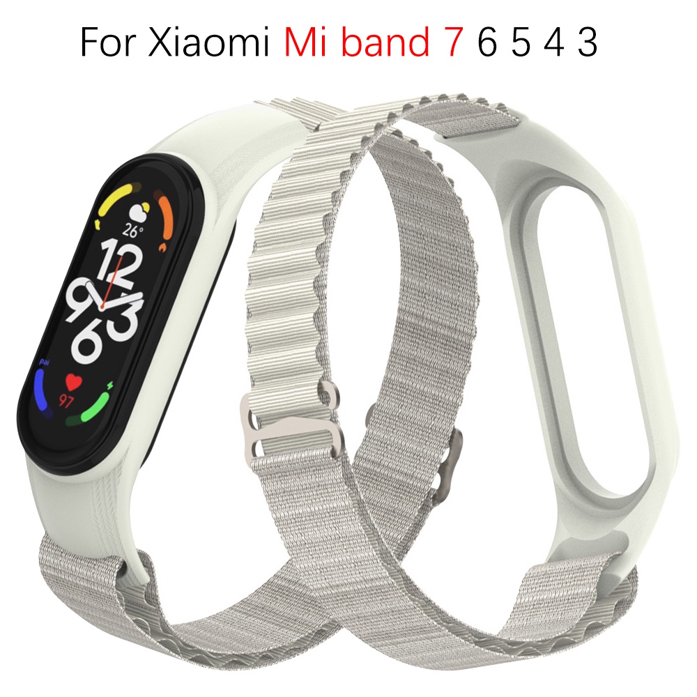Alpine loop band For Xiaomi Mi band Strap miband Wristband Sport  Nylon Replacement bracelet
