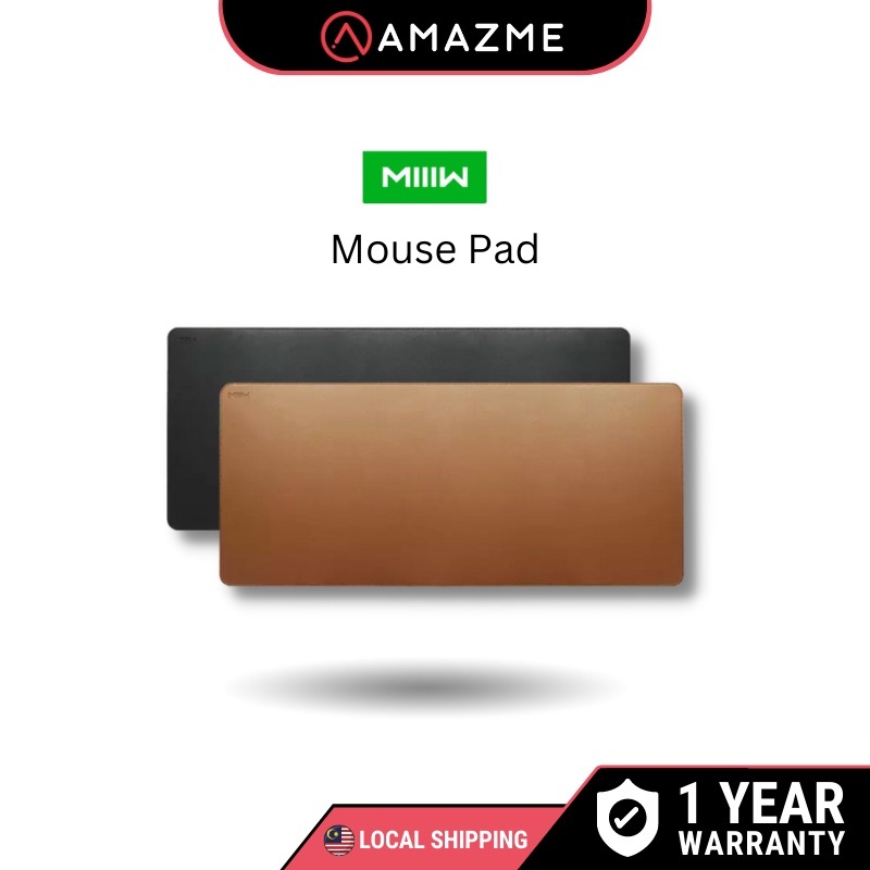 MIIIW Extra Large PVC Leather Cord Mouse Pad 900 x 400 x 1.8mm Mousepad ...