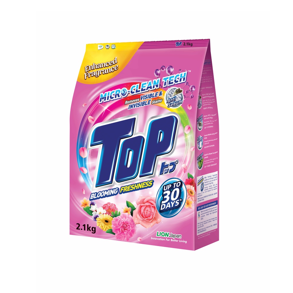 TOP POWDER Detergent 2.3KG (White/ Blooming Colour) Shopee Malaysia
