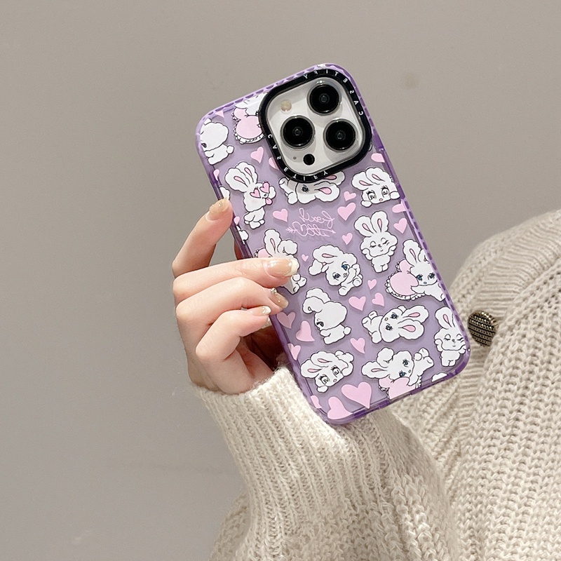 Sweetheart Mix Casetify Love rabbit Case For iPhone 14 Plus 11 12