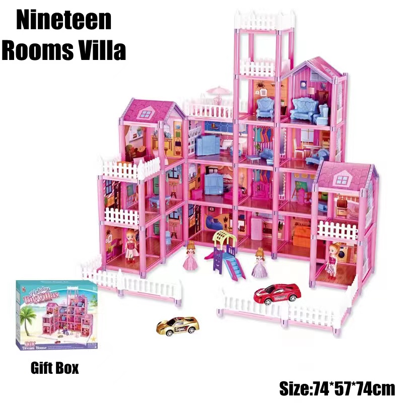 🇲🇾READY STOCK 🇲🇾 Kids dream house Premium Luxury Large Doll House