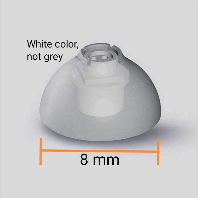 8 mm closed dome for miniReceiver 2.0: Siemens / Signia / Rexton ...