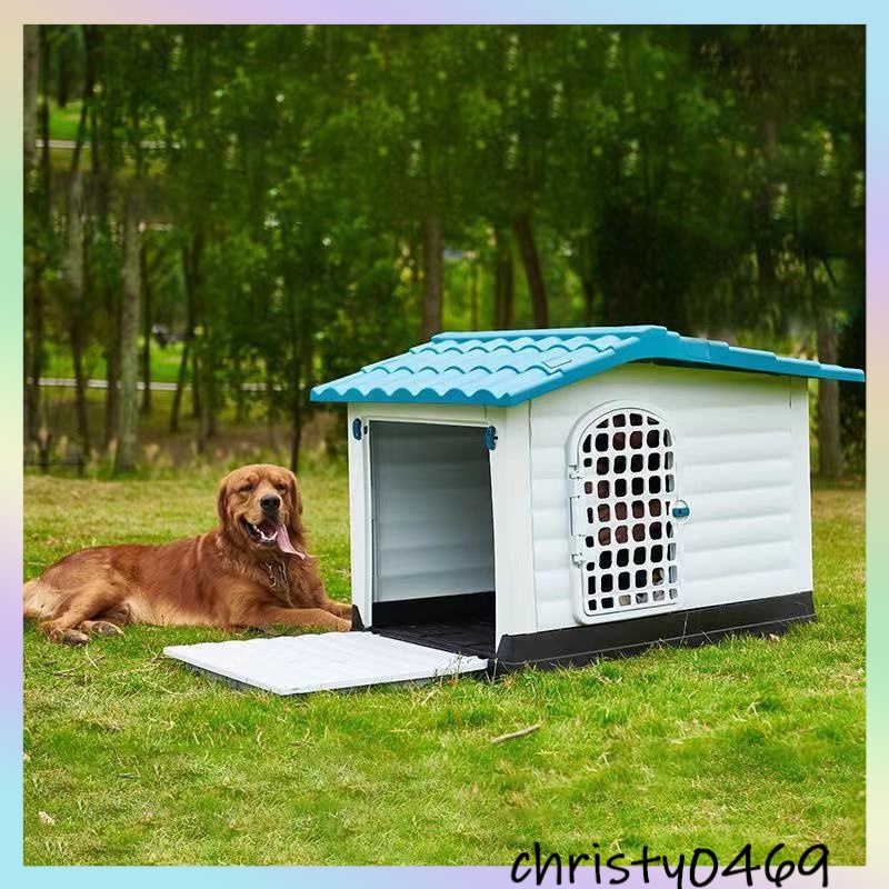 Outdoor rain proof kennel allweather kennel medium and large kennel