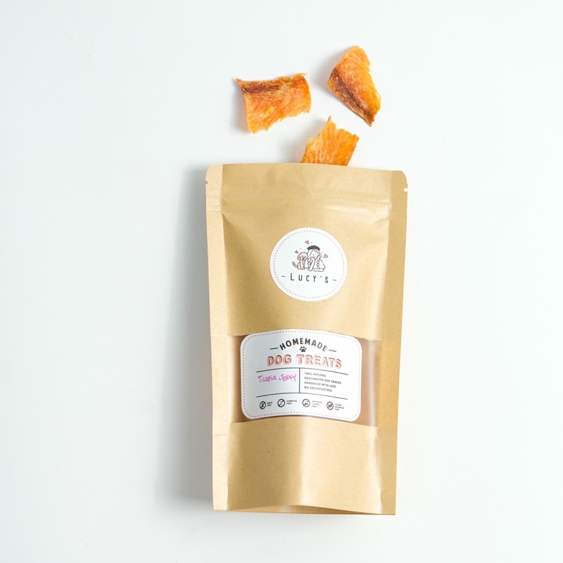 Tilapia Fish Jerky 50gr Dog Cat Snack Dog Snacks Cat Treats Dehydrated